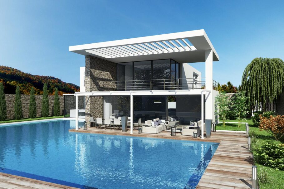 βιοκλιματική πέργκολα αλουμινίου